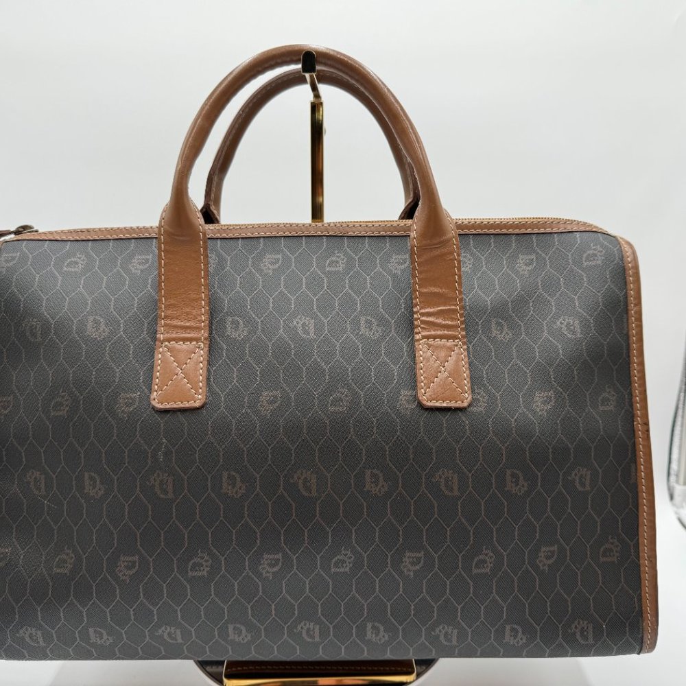 Christian Dior-Authentic- Vintage Tote Bag Honeycomb Pattern - Picture 12 of 13